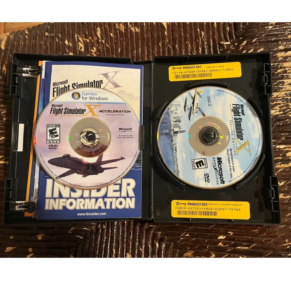 Microsoft Flight Simulator X Gold Edition PC DVD Deluxe Acceleration Expansion